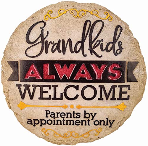 Spoontiques 13256 Grandkids Welcome Stepping, 1 EA, Brown