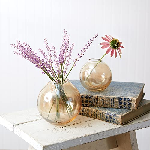 CTW Home Collection 370651 Blown Glass Bud Vases, Set of 2