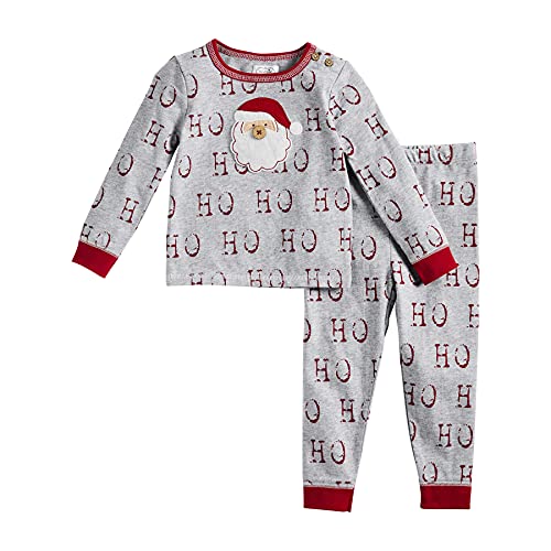 Mud Pie Baby Matching Family Christmas Pajamas, 5T, Gray