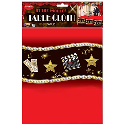 Forum Novelties 54" x 108" Hollywood At the Movies Party Plastic Table Cloth Oscars Night Celebration 75867