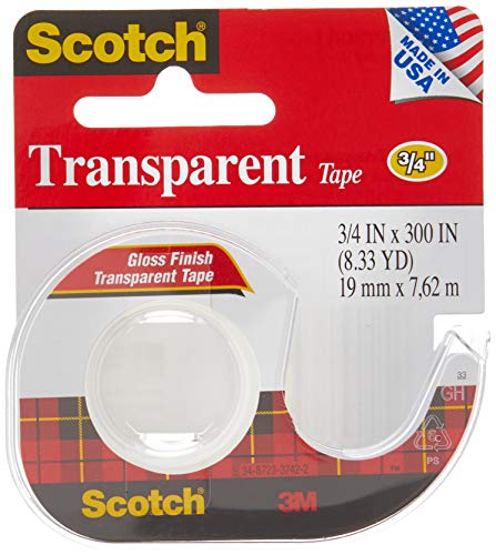 Pens Scotch 3M Scotch Gloss Finish Transparent Tape (MMM157S)