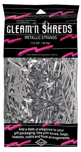 Beistle Gleam 'N Shreds Metallic Strands (silver) Party Accessory  (1 count) (1.5 Ozs/Pkg)