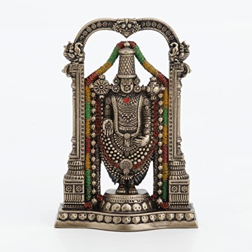 Unicorn Studio Veronese Design 3 3/8" Lord Balaji Venkateswara Hindu God Resin Sculpture Idol