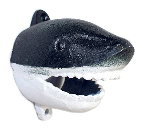 Moby Dick Specialties GSM Cast Iron Wall Mounted Shark Bottle Opener