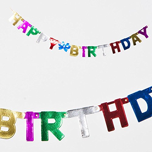 Beistle Foil Happy Birthday Streamer Party Accessory (1 count) (1/Pkg)