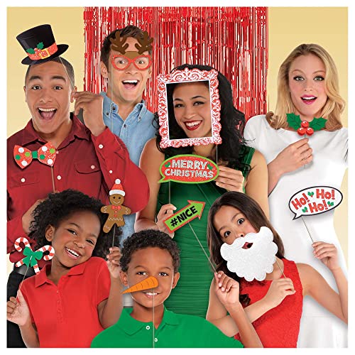 Amscan Christmas Selfie Photo Prop Kit - 20 Ct
