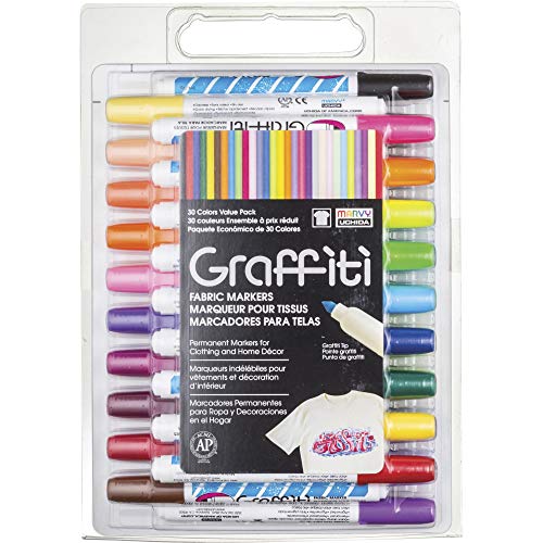 Uchida Graffiti Fabric Marker Value Set 30/Pkg-