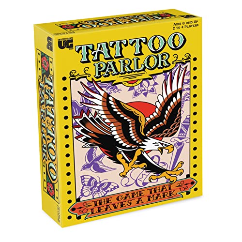 Tattoo Parlor Family Party Game from University Games, Includes 10 Unique Tattoo Stamps for an Evening of Fun for 2 to 4 Players Ages 8 and Up