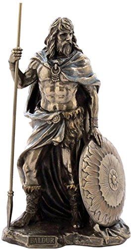 Unicorn Studio US 8.75 Inch Norse God - Baldur Cold Cast Bronze Sculpture Figurine