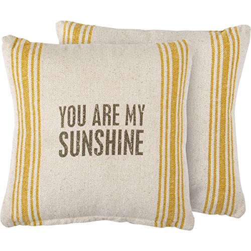 Primitives By Kathy 112000 You are My Sunshine Throw Pillow, 10-inch Square
