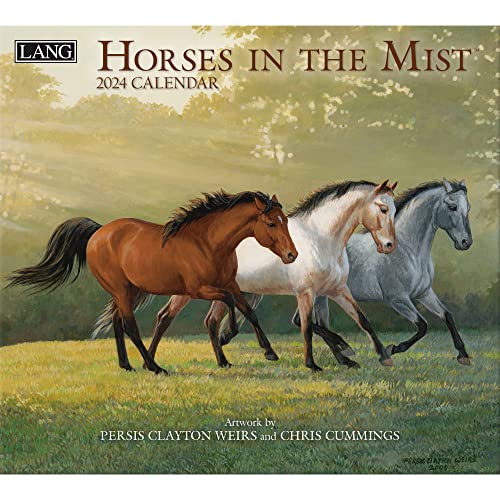 LANG Horses In The Mist 2024 Wall Calendar (24991001917)