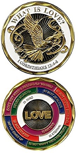 Eagle Crest Military Challenge Coins 1 Corinthians 13:4-8 What is Love