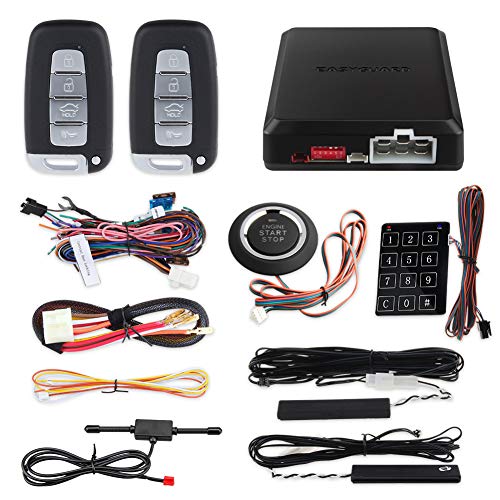 EASYGUARD EC002-K Rolling Code Universal PKE Car Alarm System Auto Start keyless go System Touch Password Keypad Entry Push Button auto Lock Unlock