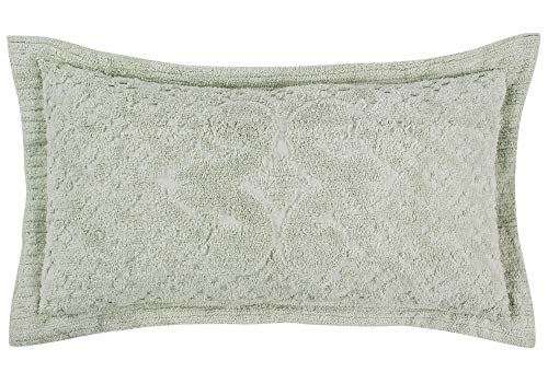 Better Trends Ashton Collection is Super Soft and Light Weight in Medallion Design 100 Pecent Cotton Tufted Unique Luxurious Machine Washable Tumble Dry, King Sham, Sage