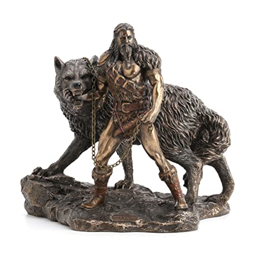 Unicorn Studio Norse God Tyr and the Binding of Fenrir Statue
