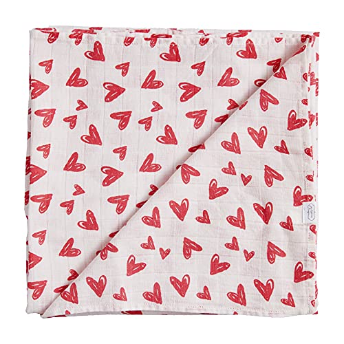 Mud Pie Muslin Swaddle Valentine&