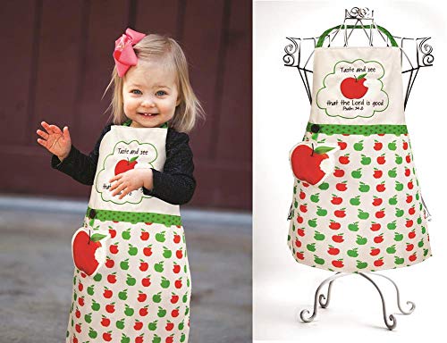 Manual IOIZTS Taste and See Kids Apron with Hand Towel
