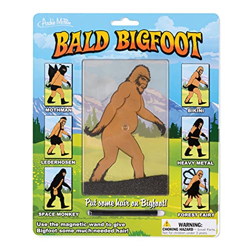 Archie McPhee Magnetic Wand and Metal Shavings Bald Bigfoot Toy