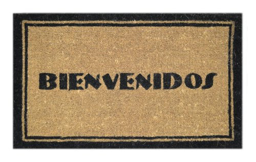 Imports Decor Printed Coir Doormat, Bienvenidos, 18-Inch by 30-Inch