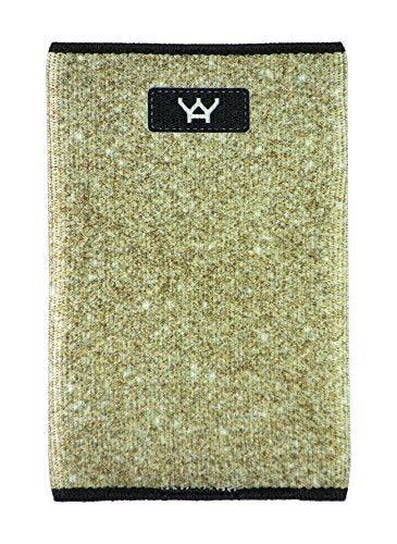 YaYwallet womens Credit Card Holder Slim Wallet, Gold Glitter, O S US
