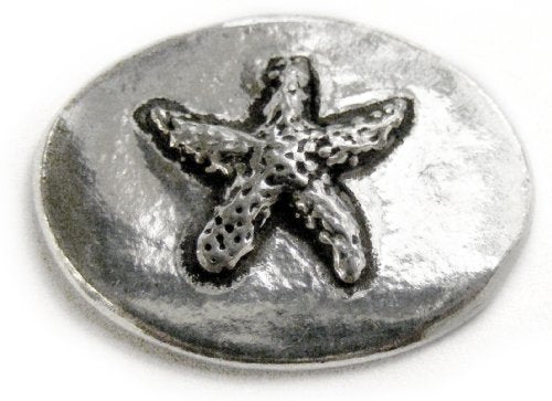 Basic Spirit Starfish / Relax Pocket Token (Coin) Handcrafted Pewter Home Lead-Free CN-39