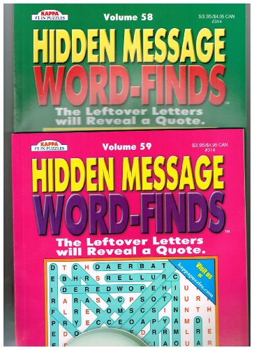 BAZIC Hidden Message Word-Finds Set of 2, Volumes may vary (See Seller Comments for Volumes) by Kappa