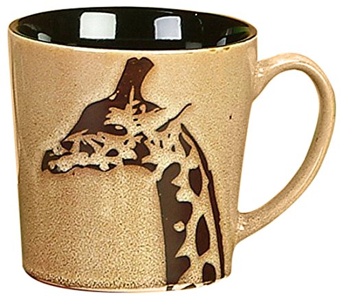 KRZH Unison Gifts Large Ceramic Safari Giraffe Mug, 16 oz