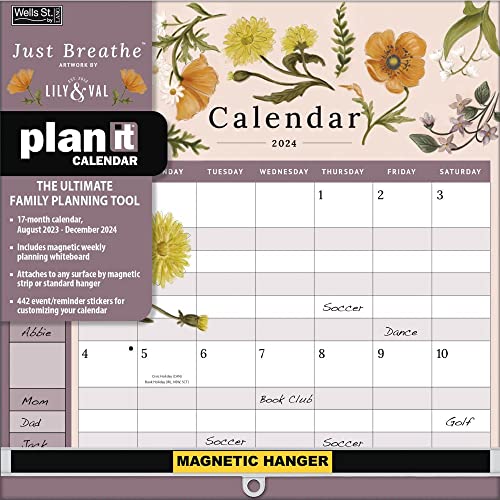 LANG WSBL Just Breathe 2024 Plan-It Calendar (24997009186)