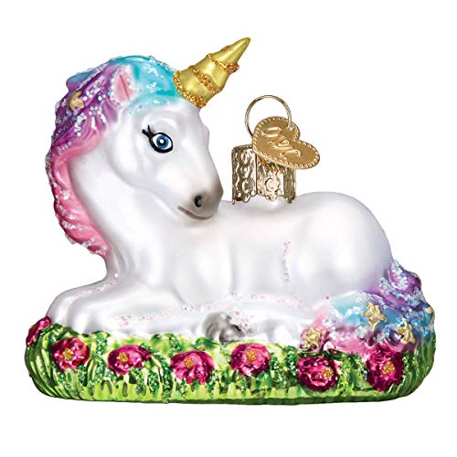 Old World Christmas Baby Unicorn Ornament, Multi