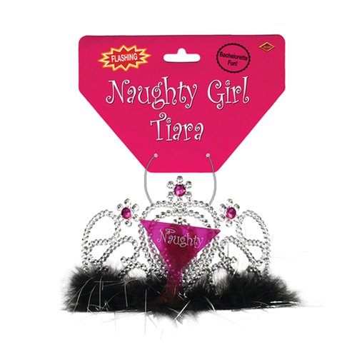 Beistle Light-Up Naughty Girl Tiara Party Accessory (1 count) (1/Pkg)