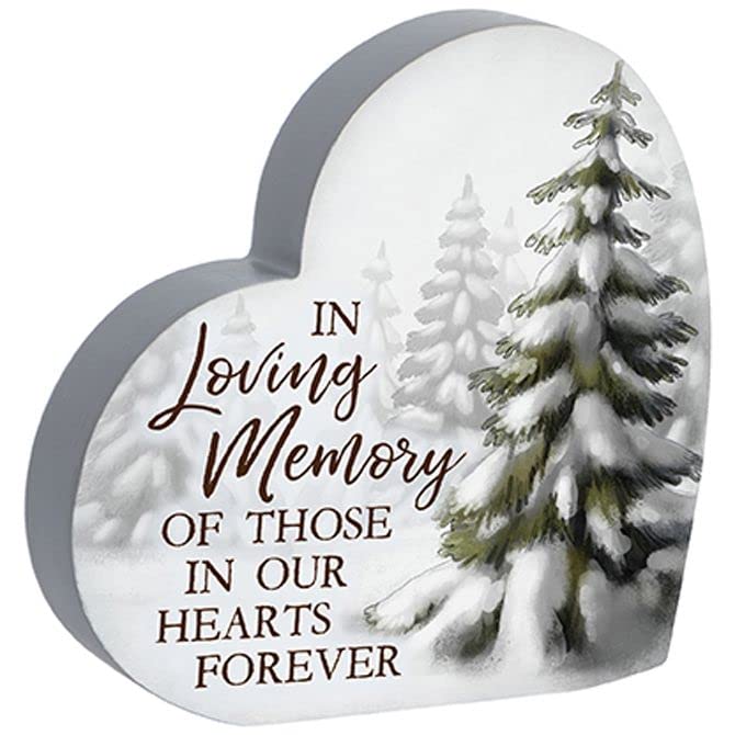Carson Home In Loving Memory Heart Sitter, 6-inch Height