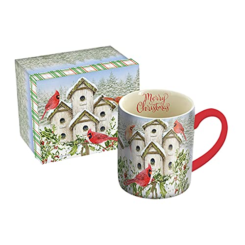 Lang Cardinal Birdhouse 14 oz (10995021230) Mug, Large, Multi