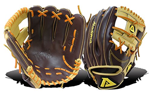 Akadema Torino Series Baseball Infielders Gloves, Brown/Tan/Sandstone, Left Hand , 11.5 inches