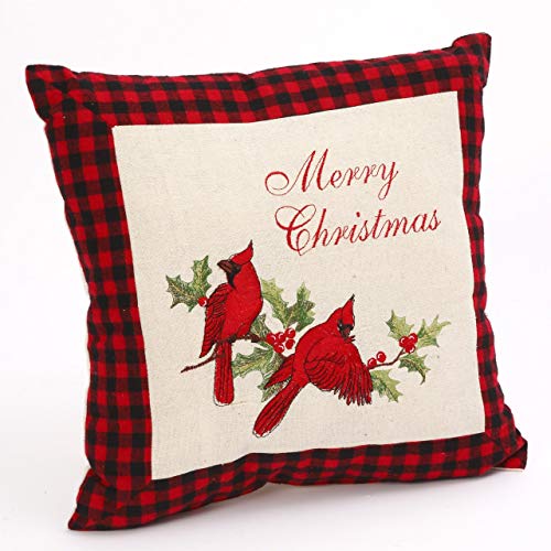 Gerson Christmas Cardinal Pillow 16"