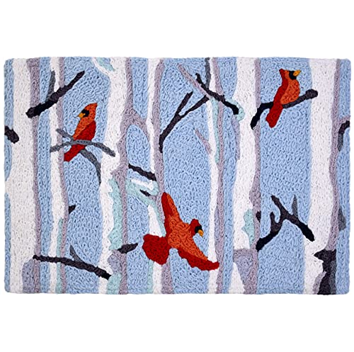 Home Comfort Cardinals in Birch Forest Cardinals Rug Christmas Rug 20 x 30 Jellybean Accent Rug