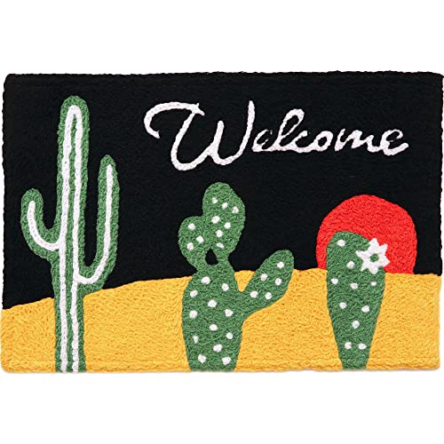 Home Comfort Jellybean Cactus Night Sky Accent Washable Rug 20" x 30" Doormat