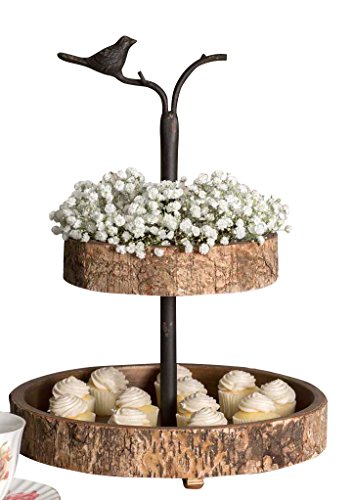 CTW Colonial Tin Works: Bird and Birch Two Tiered Tray