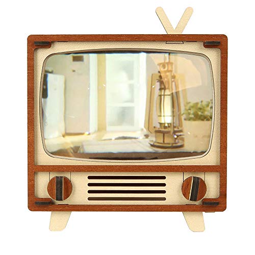 WOODSUM Fully Functional Wooden 3D Puzzle Smartphone TV DIY Kit for Adult