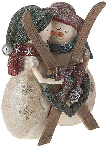 Pavilion Gift Company Love You 4.5 Inch Double Snowman Figurine