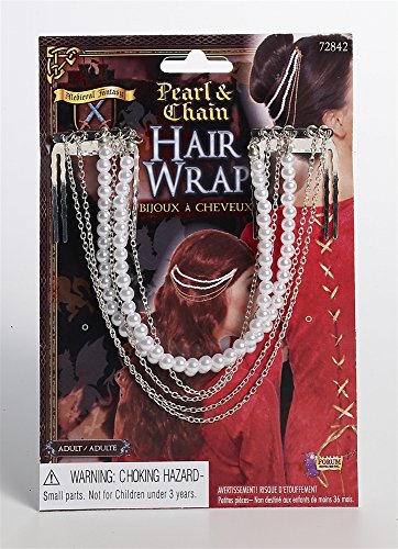 Forum Novelties Pearl and Chain Hair Wrap