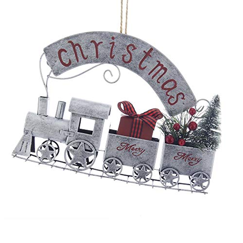 Kurt Adler Christmas Train Metal Ornament