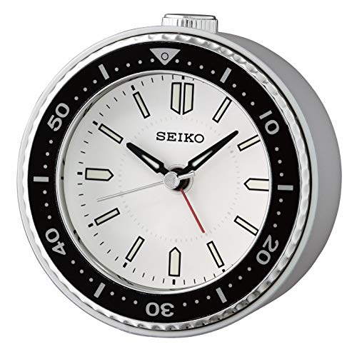 SEIKO Mai Alarm Clock, Silver