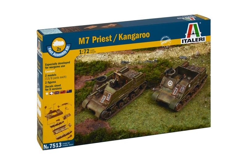 MRC 1/72 M7 Priest 105mm/Kangaroo 2/pcs