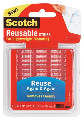 Pens 3M R101 1" X 3" Reusable Mounting Strips