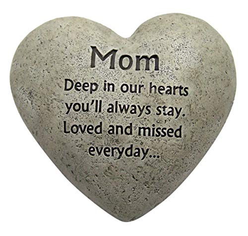 CWI Country Crafts Mom Cement Heart Memorial