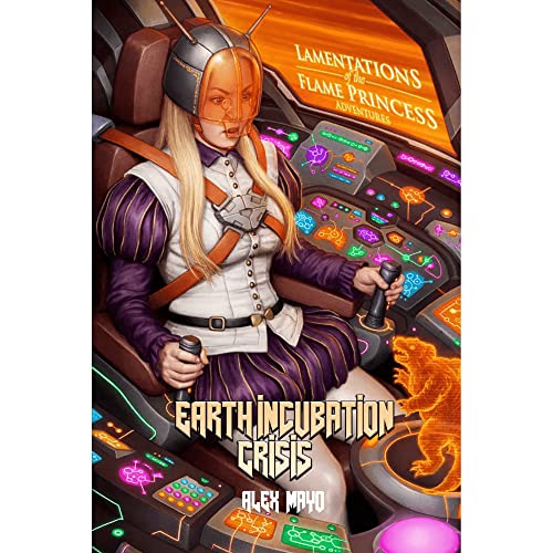 Lamentations of the Flame Princess Earth Incubation Crisis - Hardcover RPG Book, Lamentations Of The Flame Princess, 112 Color Pages, Witchcraft, Murder, Mystery & Destruction of Earth, Roleplaying Game