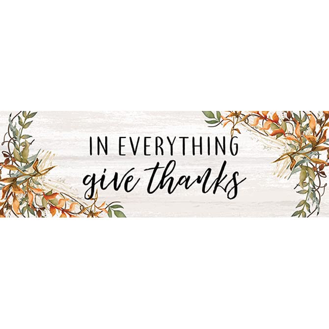 Carson Home Accents Give Thanks Message Bar Sign, 8.5-inch Width