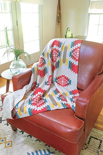 Manual SACLFB Cabin Life Fleece by Sue Schlabach Throw Blanket, 50 Inches x 60 Inches, Multicolor
