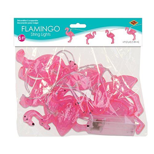 Beistle, Pink Flamingo String Lights, 6&