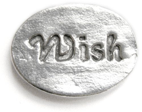 Basic Spirit Star - Wish : Pocket Token or Lucky Novelty Coin, One Inch, Handcrafted Lead-Free Pewter